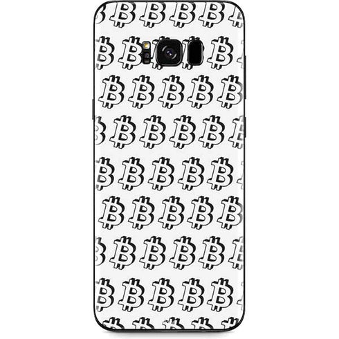 Bitcoin Pattern Galaxy S8 Plus Skin